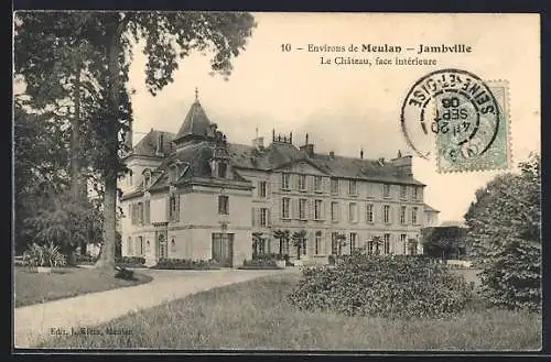 AK Jambville, Le Château, face intérieure