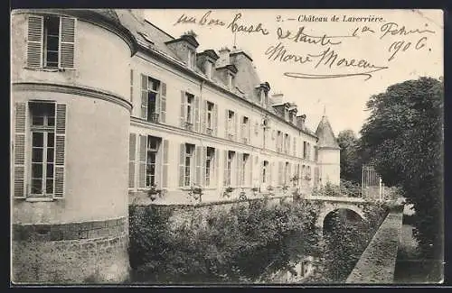 AK Laverrière, Château de Laverrière avec pont et douves