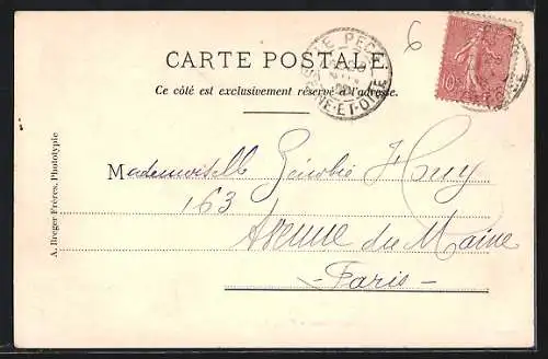 AK Louveciennes, Pont et tunnel ferroviaire entourés d`arbres