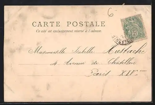 AK Maule, Panorama avec vue sur le village et l`église en arrière-plan