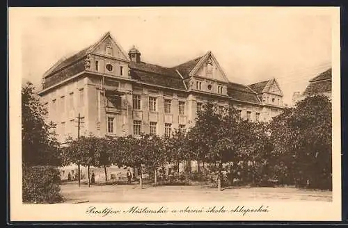 AK Prostejov, Mestanska a obecna skola chlapecka