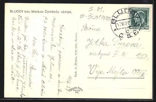 AK Bludov sev. Morava, Zerotinuv zamek
