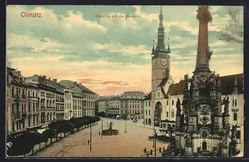 AK Olmütz, Oberring mit der Kunstuhr