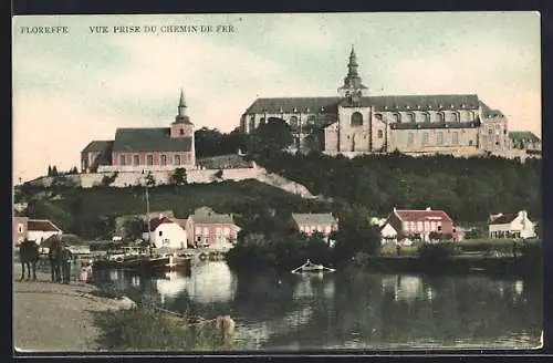 AK Floreffe, Vue prise du Chemin de Fer