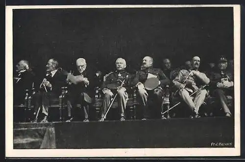 AK Bruxelles, Institut St. Louis, Inauguration du Mémorial 1922, Un coin de la tribune