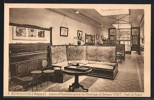 AK Bonsecours, Institut d`Hydrothérapie et de Diététique du Docteur Voet, Hall de Repos