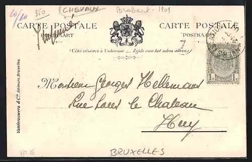 AK Bruxelles, Palais Royal, Les Ecuries Royales, Place du Trône