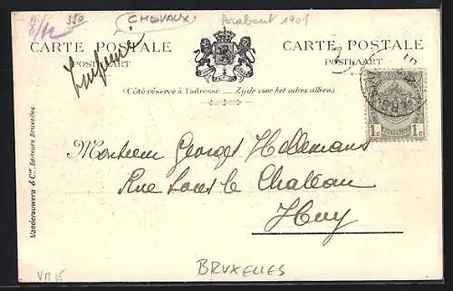 AK Bruxelles, Palais Royal, Les Ecuries Royales, Place du Trône, Sellerie
