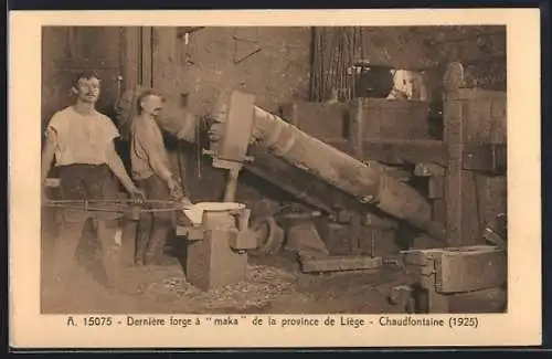 AK Chaudfontaine, Dernière forge à maka de la province de Liège 1925