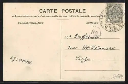 AK Heer-Agimont, Frontière de Belgique, Hotel Franco-Belge