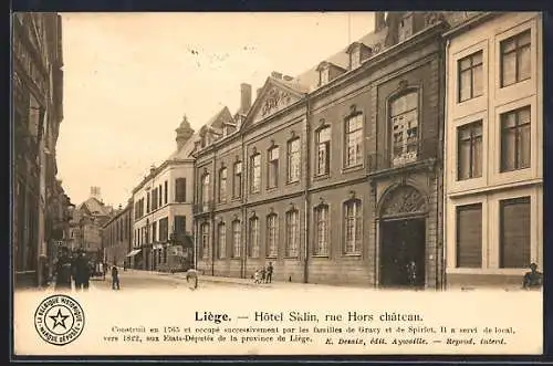AK Liège, Hôtel Sklin, Rue Hors château