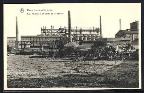 AK Monceau-sur-Sambre, Les Aciéries et Minières de la Sambre