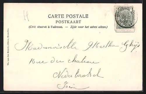 AK Mons, Vue Prise de la Gare