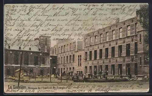 AK La Louvière, Ruines de l`Institut St-Joseph