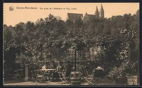 AK Denée-Maredsous, Vue prise de l`Hôtellerie de Aug. Lavis