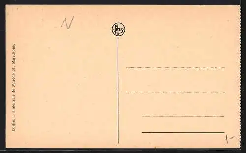 AK Denée-Maredsous, Vue prise de l`Hôtellerie de Aug. Lavis