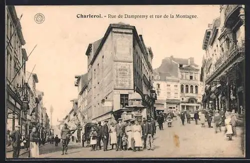 AK Charleroi, Rue de Dampremy et rue de la Montagne
