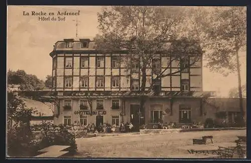 AK La Roche en Ardennes, Hotel du Sud, Prop. J. B. Brasseur-Lambert