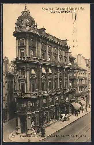 AK Bruxelles, Boulevard Adolphe Max, Cie. Utrecht