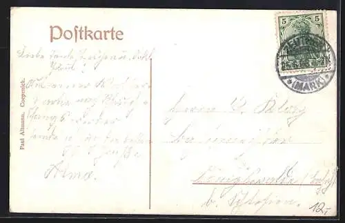 AK Berlin-Rauchfangswerder, Das Gasthaus Waldhaus v. Eduard Rutkowsky