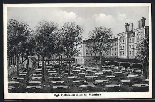 AK München-Haidhausen, Gasthaus Kgl. Hofbräuhauskeller, Innere Wiener Strasse