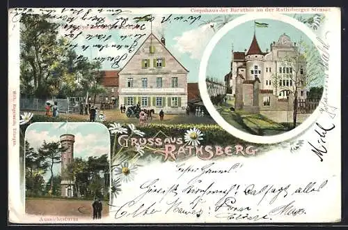 AK Rathsberg, Exkneipe des Corps Baruthia, Aussichtsturm