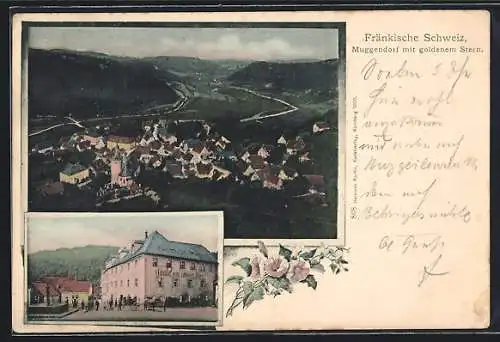 AK Muggendorf /Fränkische Schweiz, Gasthof zum goldenen Stern, Totalansicht