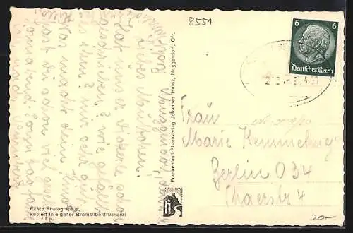 AK Muggendorf /Frk. Schweiz, Gasthof-Pension Eberhard v. Hans Würffel