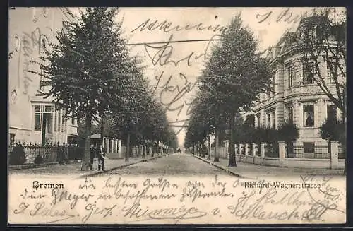 AK Bremen, Blick in die Richard Wagnerstrasse