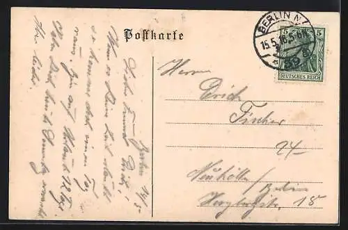 AK Berlin, Conditorei und Café Johannes Ehrke, Innenansichten, Seestrasse 68g
