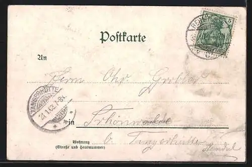 Lithographie Berlin, Restaurant Alhambra, Wallner-Theater-Strasse 15