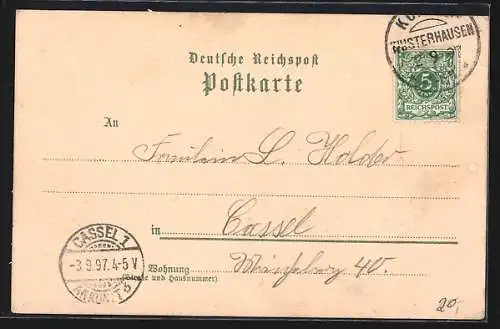Lithographie Neue Mühle / Königs Wusterhausen, Hotel zur Schleuse, Restaurant Müller, Club Haus W. Nobiling
