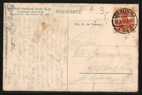 AK Berlin-Prenzlauer Berg, Restaurant Schultheiss-Ausschank, Schönhauser Allee 36 /39