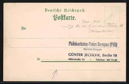 Lithographie Berlin, Gasthaus Weinlaube der deutschen Concerthallen, Spandauerbrücke