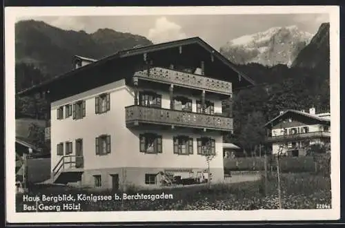 AK Königssee / Berchtesgaden, Hotel-Haus Bergblick