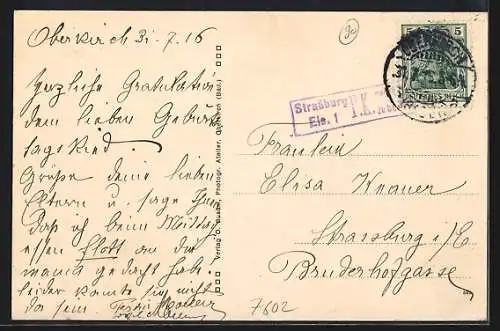 AK Oberkirch / Baden, Gasthaus Hotel z. Linde, Inh. Z. Dilger