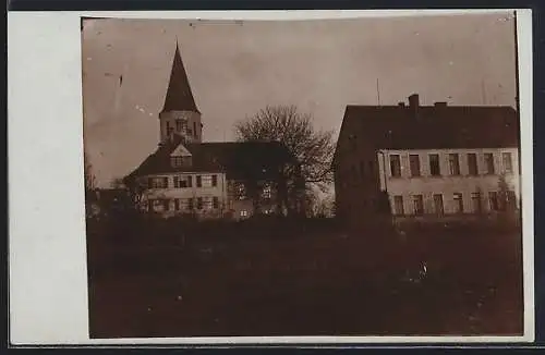 Foto-AK Kirchrimbach, Schul- und Wohnhaus an der Christuskirche