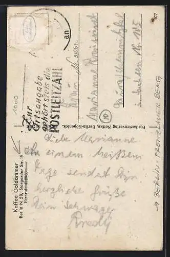 AK Berlin-Prenzlauer Berg, Café Goldammer, Innenansichten, Stargader Strasse 19