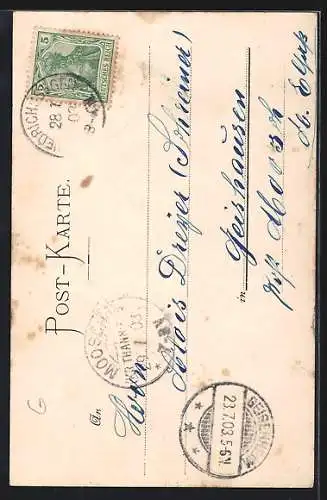 AK Friedrichssegen, Blick auf die Kirche