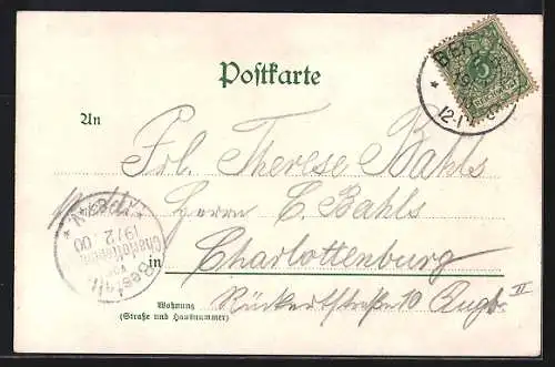 Lithographie Berlin, Restaurant Residenz-Festsäle, Landsbergerstrasse 31, Hochzeitssaal