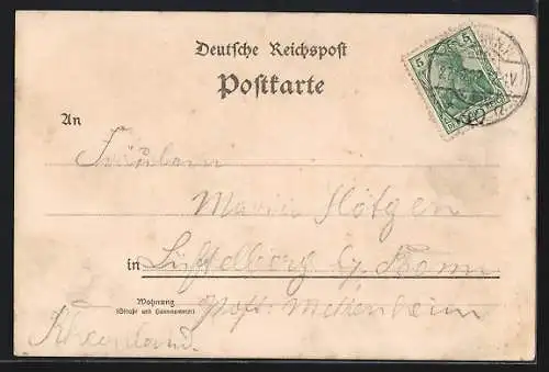 Lithographie Berlin-Wedding, Moabiter Schützenhause, Inh. Georg Johnke, Nordufer 28