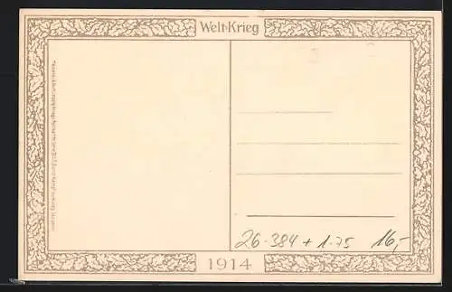 Künstler-AK sign. Heroux: Fest und getreu, Kaiser Wilhelm II. von Preussen und Kaiser Franz Josef I. von Österreich