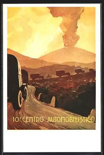AK 10. Centro Automobilistico, Lastkraftwagen Nachschub Konvoi