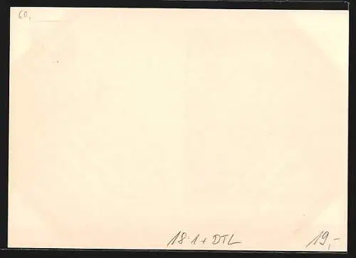 AK Anklam, 2. vorpom. philatelistische Werbeschau 1937, Büste von Otto Lilienthal, Ganzsache