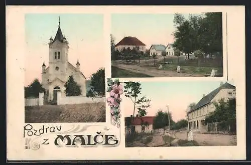 AK Malec, Ortspartien und Kirche