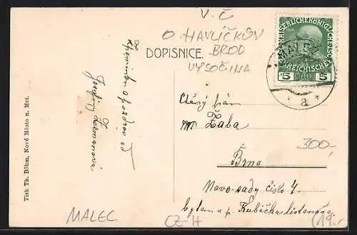 AK Malec, Ortspartien und Kirche