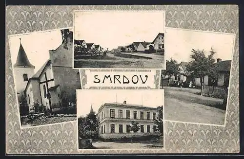 AK Smrdov, Kirche und Strassenpartien