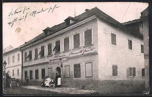 AK St. Oswald b. Freistadt, Gasthaus I. Wintersberger, vorm. Haidner