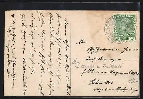 AK St. Oswald b. Freistadt, Gasthaus I. Wintersberger, vorm. Haidner