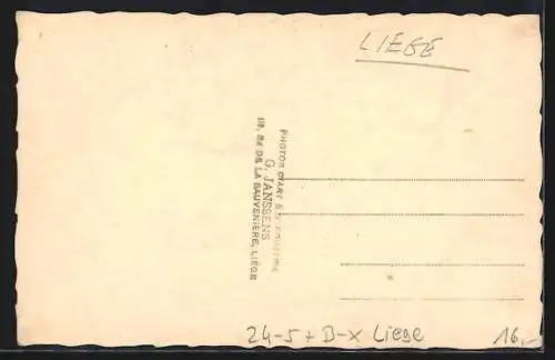 Foto-AK Liege, Hochwasser 1926, Breite Strasse unter Wasser